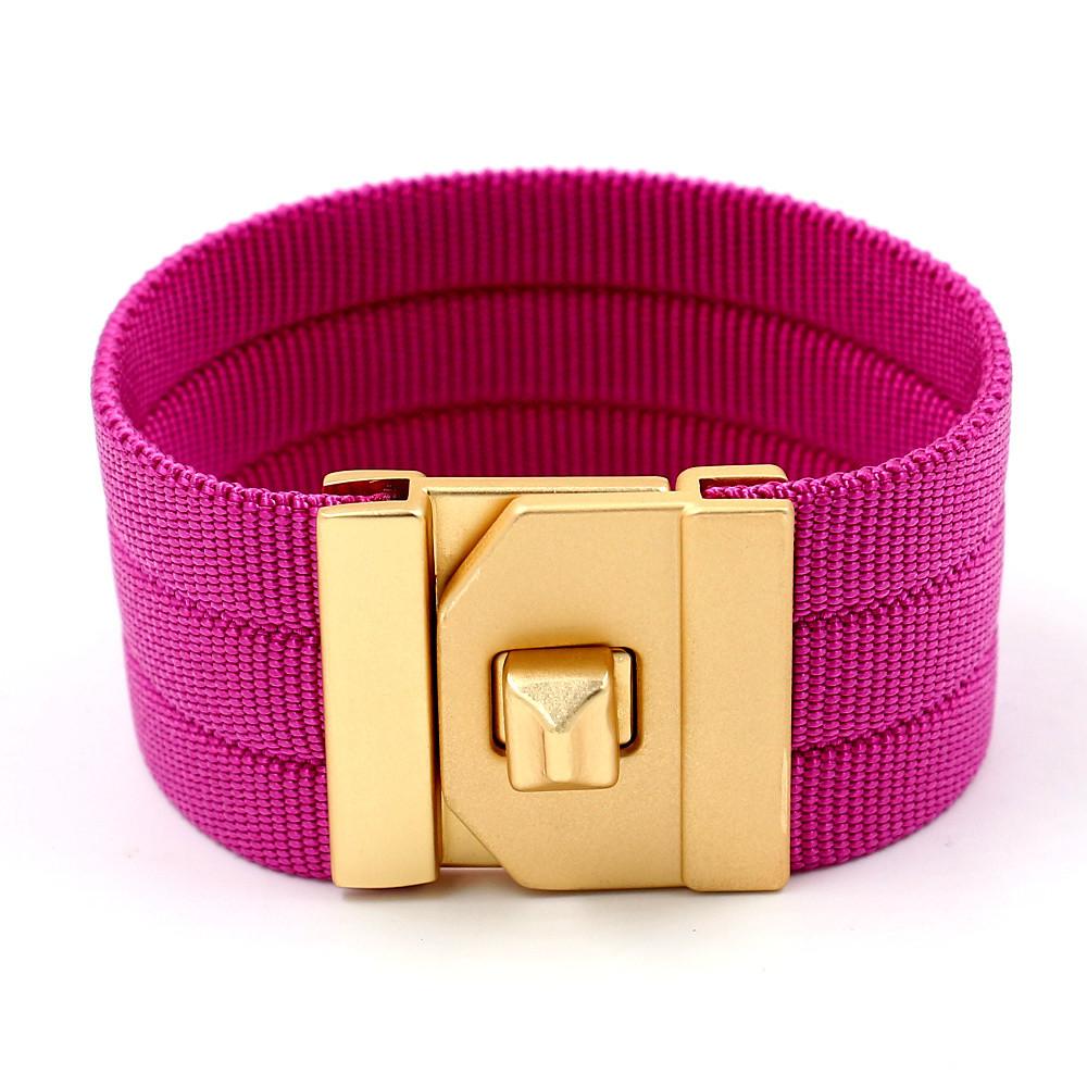 Frauen Accessoires | Canvas Brass Belt 4 Cm Accessoires Accessoires