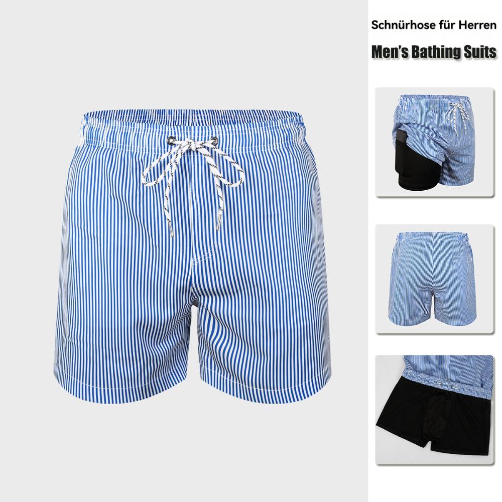 Männer Bademode | Beach Shorts Stripes Bademode Bademode