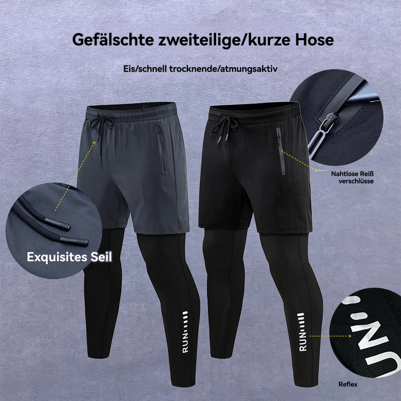 Männer Outdoor Hosen | Detlom 2In1 Tights Männer Männer